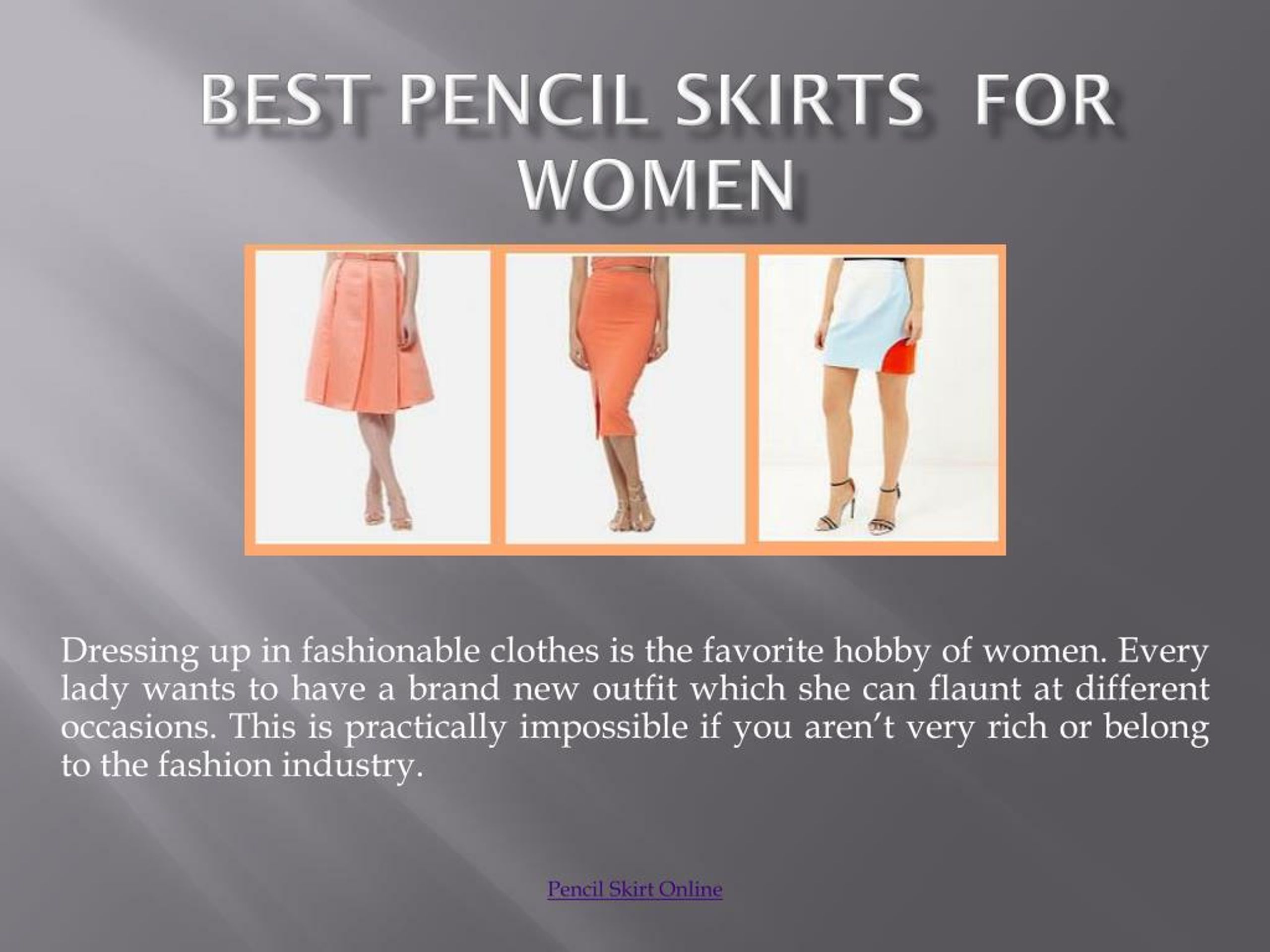 PPT - Women's Pencil Skirts Online PowerPoint Presentation, free ...