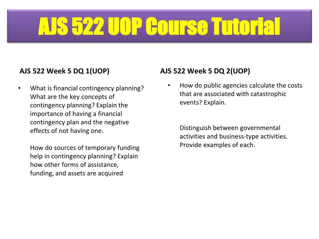 ajs 522 Financial contingency planning sources of funding trina burkett ajs 522 june 18, 2012 gaylia clark financial contingency planning sources of funding a. ajs 522 Financial contingency planning sources of funding trina burkett ajs 522 june 18, 2012 gaylia clark financial contingency planning sources of funding a.