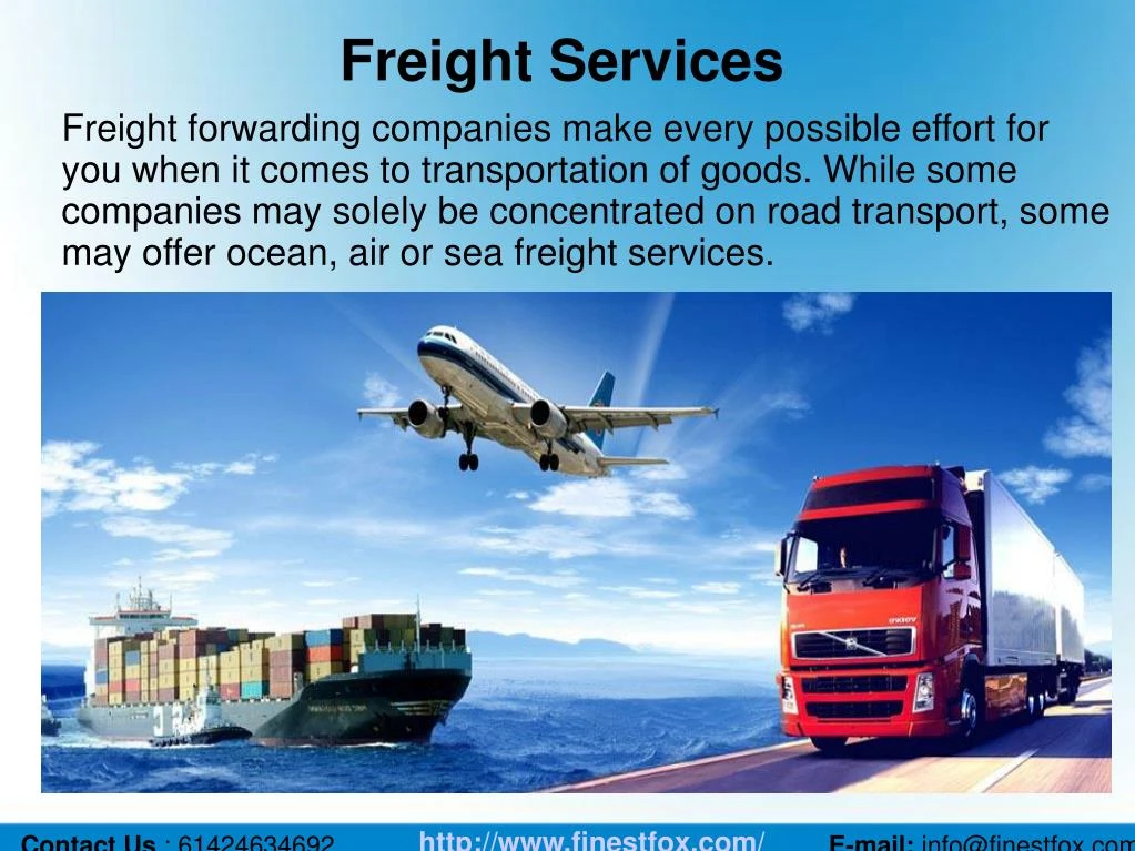 Презентация о компании freight forwarding