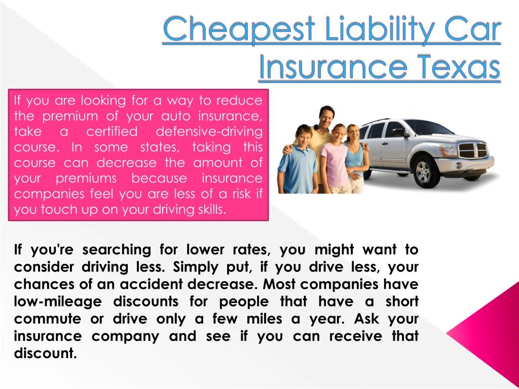 PPT - Cheapest Liability Car Insurance Texas PowerPoint Presentation