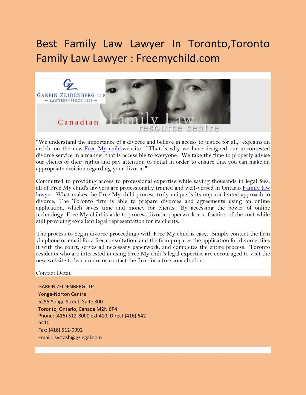 family lawyer in toronto