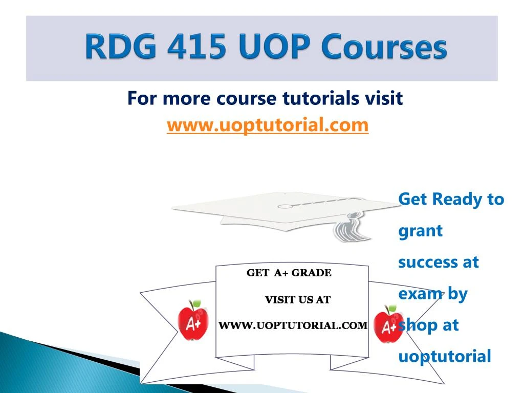 rdg 415 uop courses n.