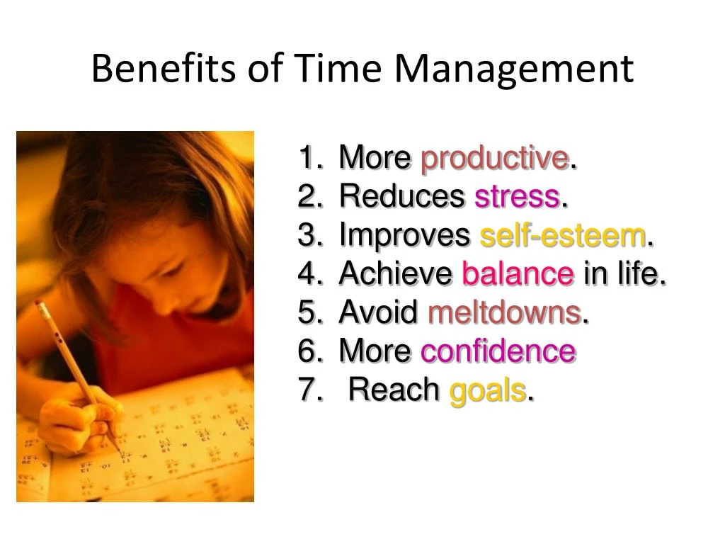 Benefits Of Time Management N 