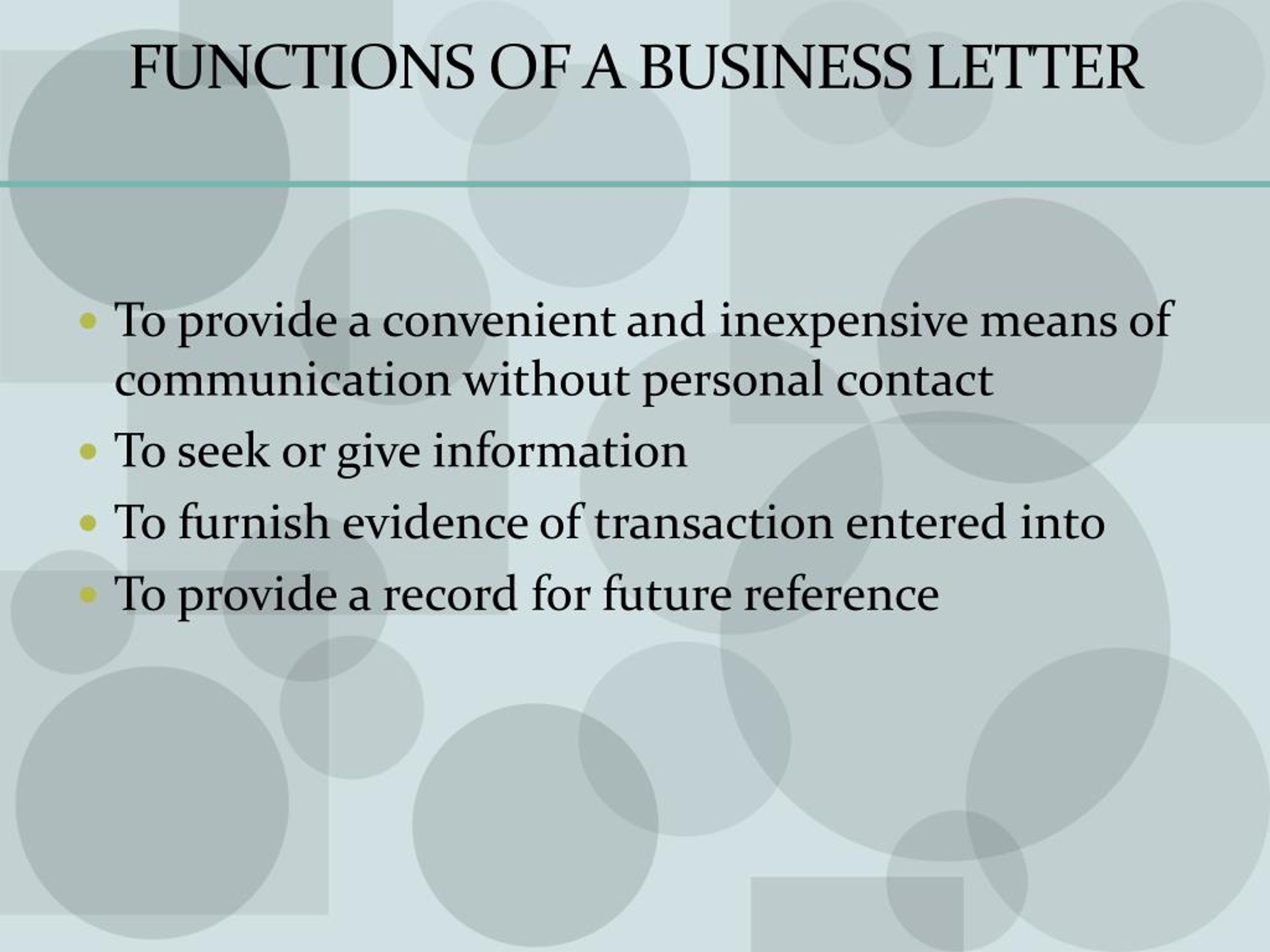 PPT BUSINESS CORRESPONDENCE PowerPoint Presentation Free Download 