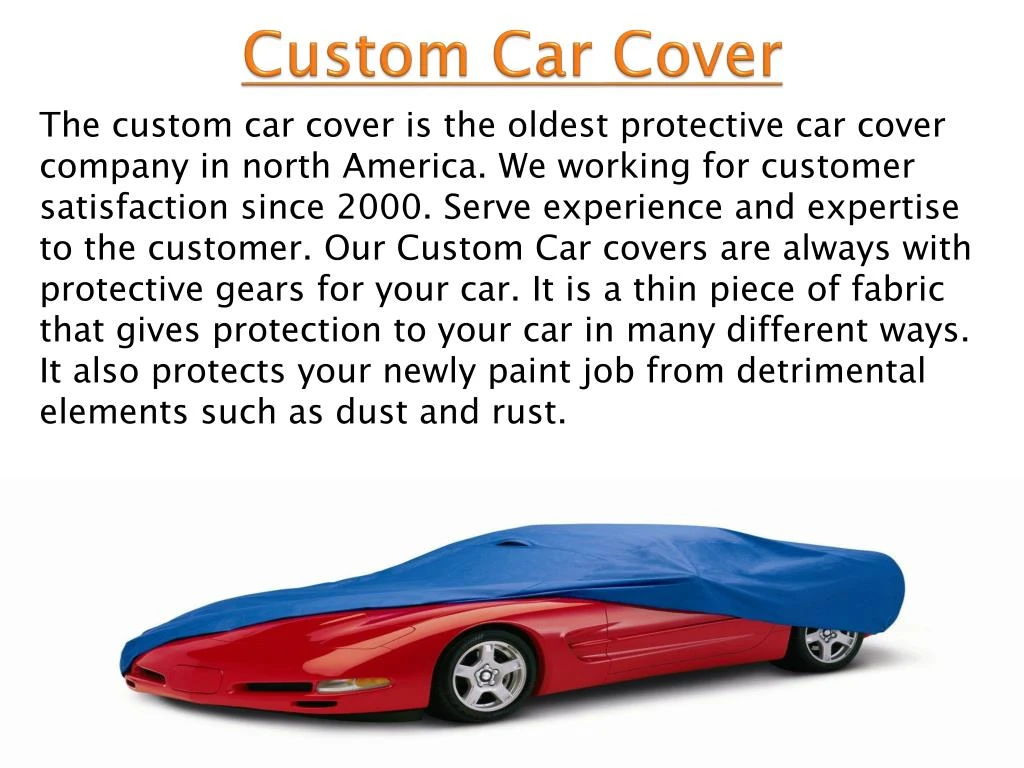 custom car cover n.