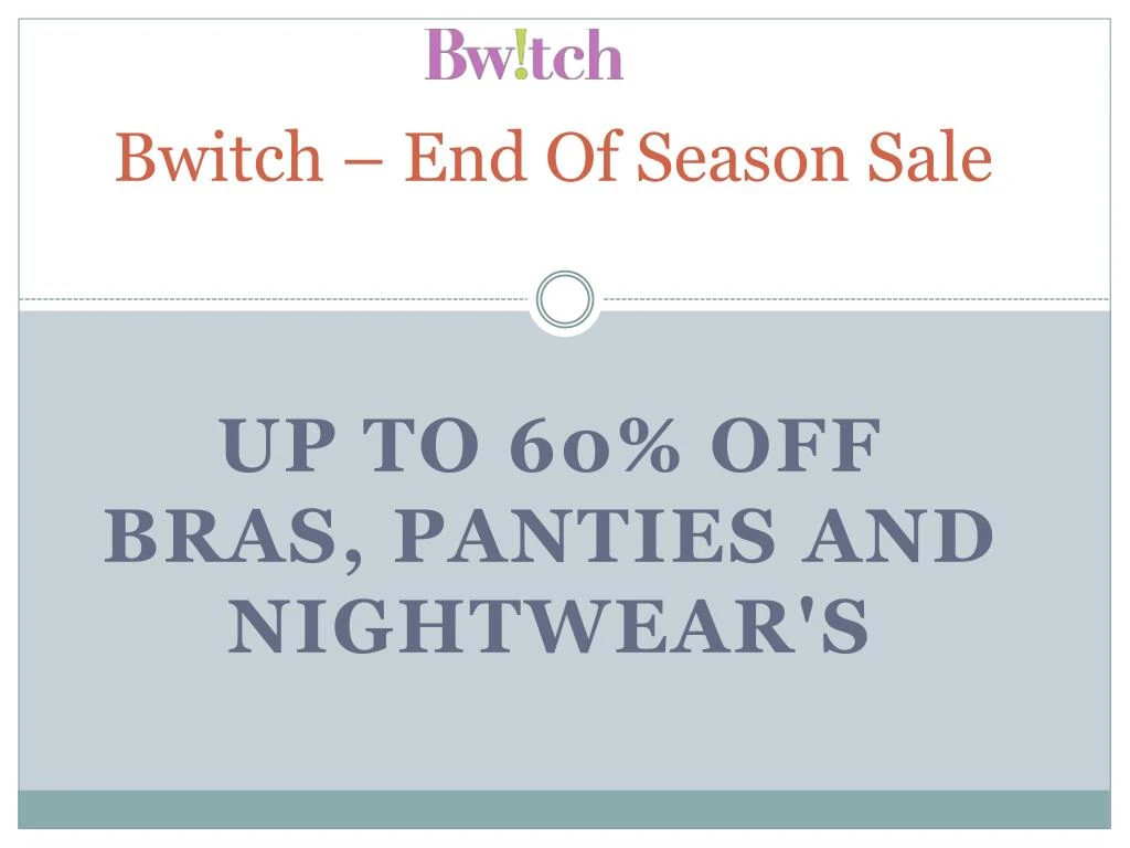bwitch end of season sale n.