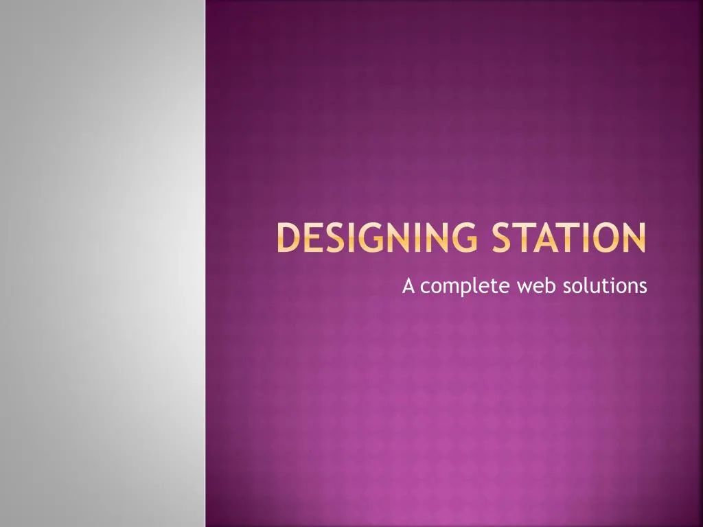 designing station n.