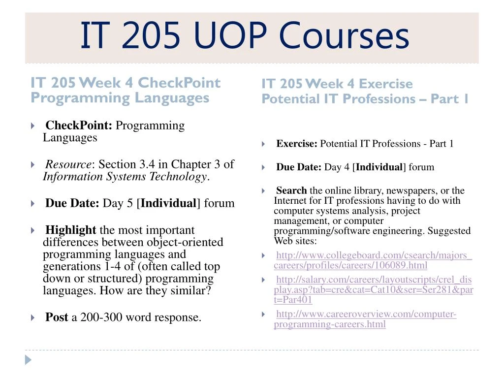 it 205 week 1 checkpoint information system it 205 week 1 checkpoint information system