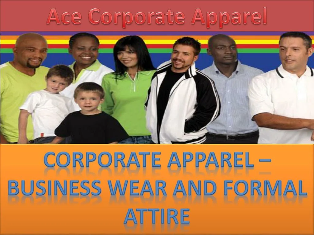 formal wear for presentation