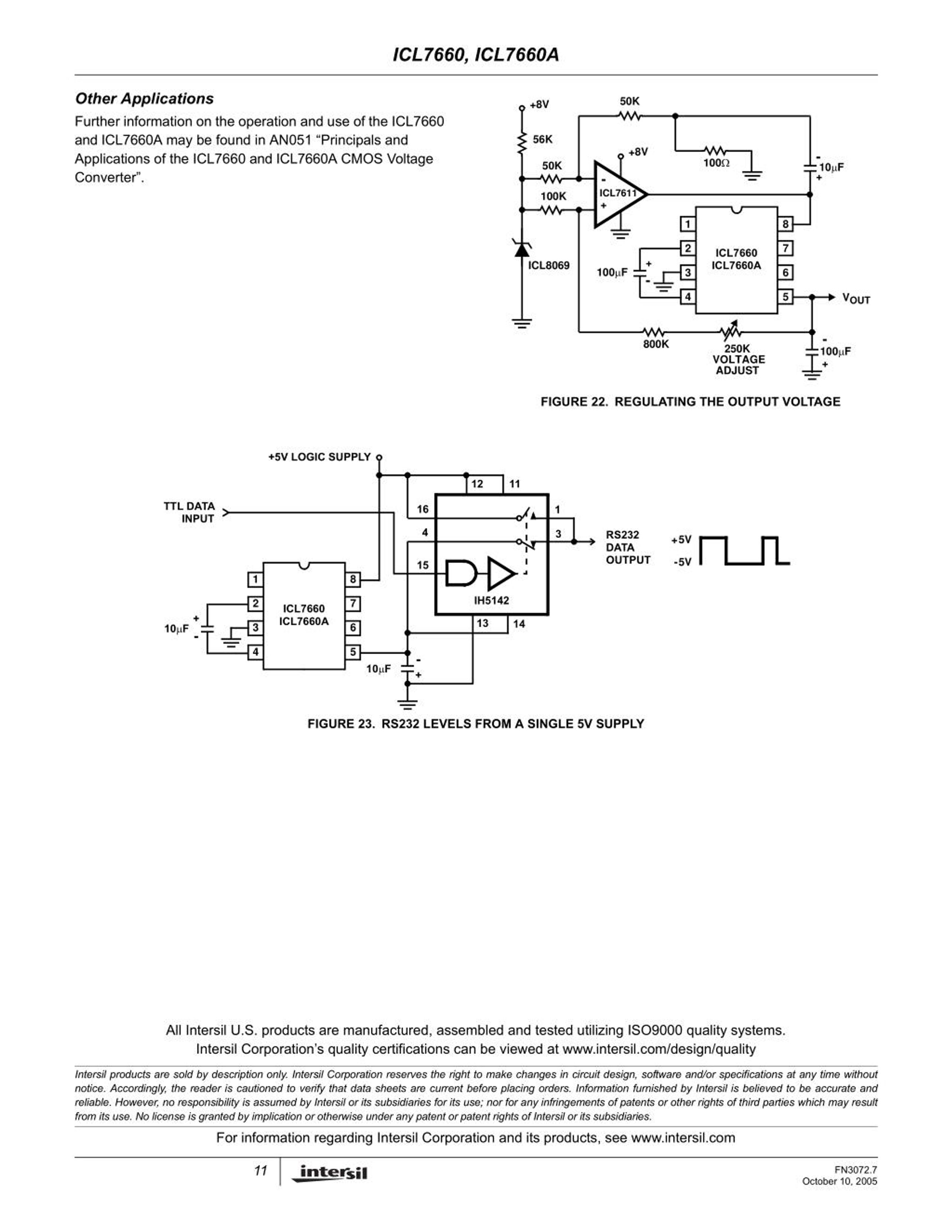 Icl7660 схема включения