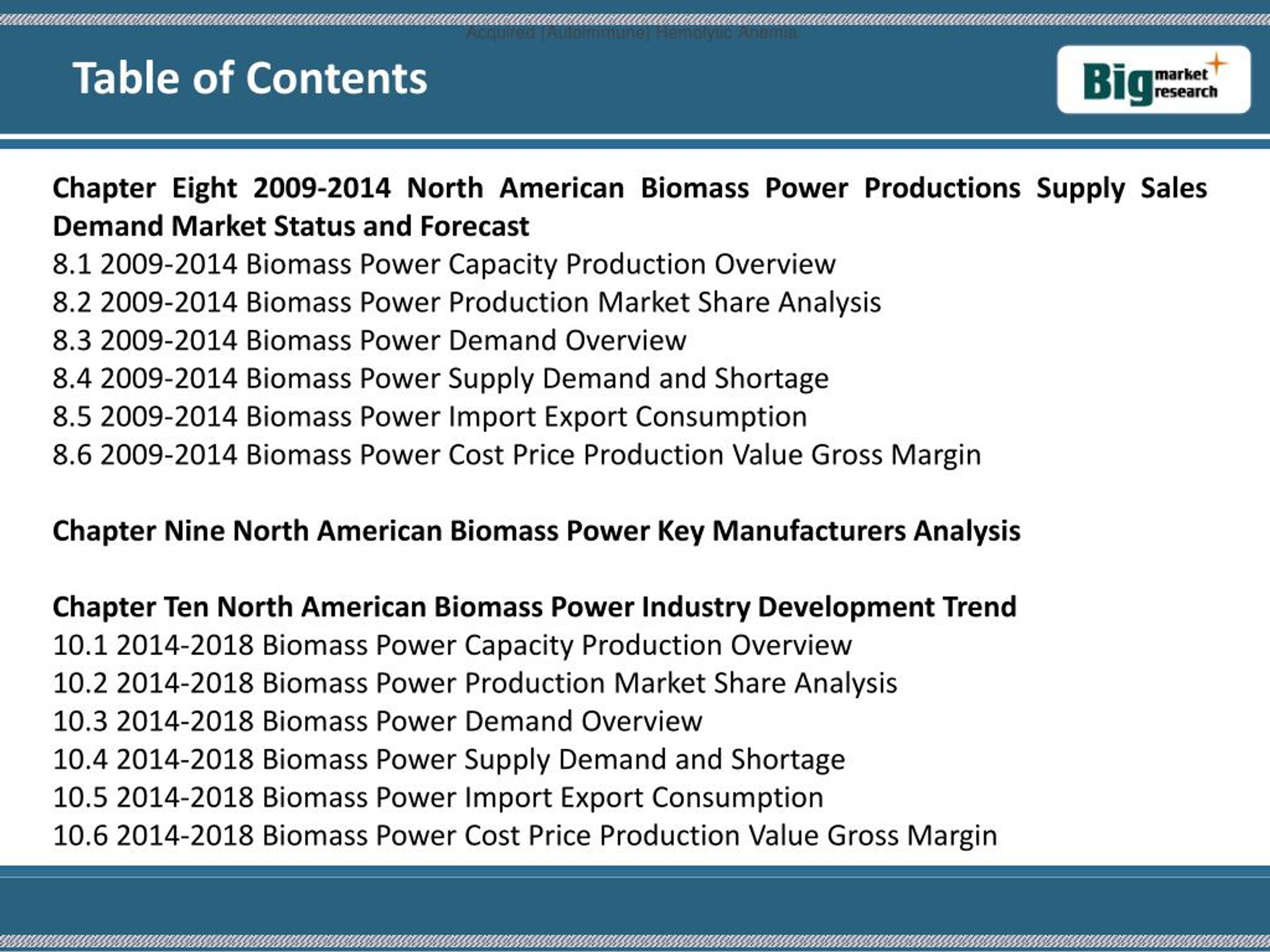 PPT Global Biomass Power Industry 2014 Market Analysis PowerPoint Presentation ID 7190631