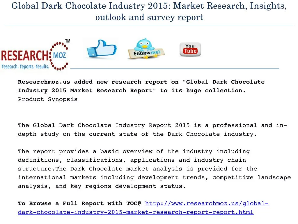 chocolate market research essay