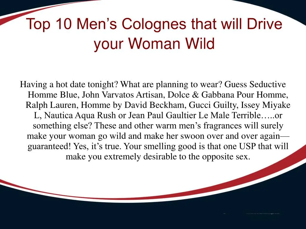 top 10 men s colognes that will drive your woman wild n.