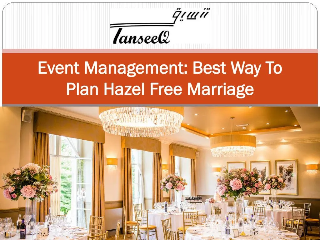 event management best way to plan hazel free marriage n.