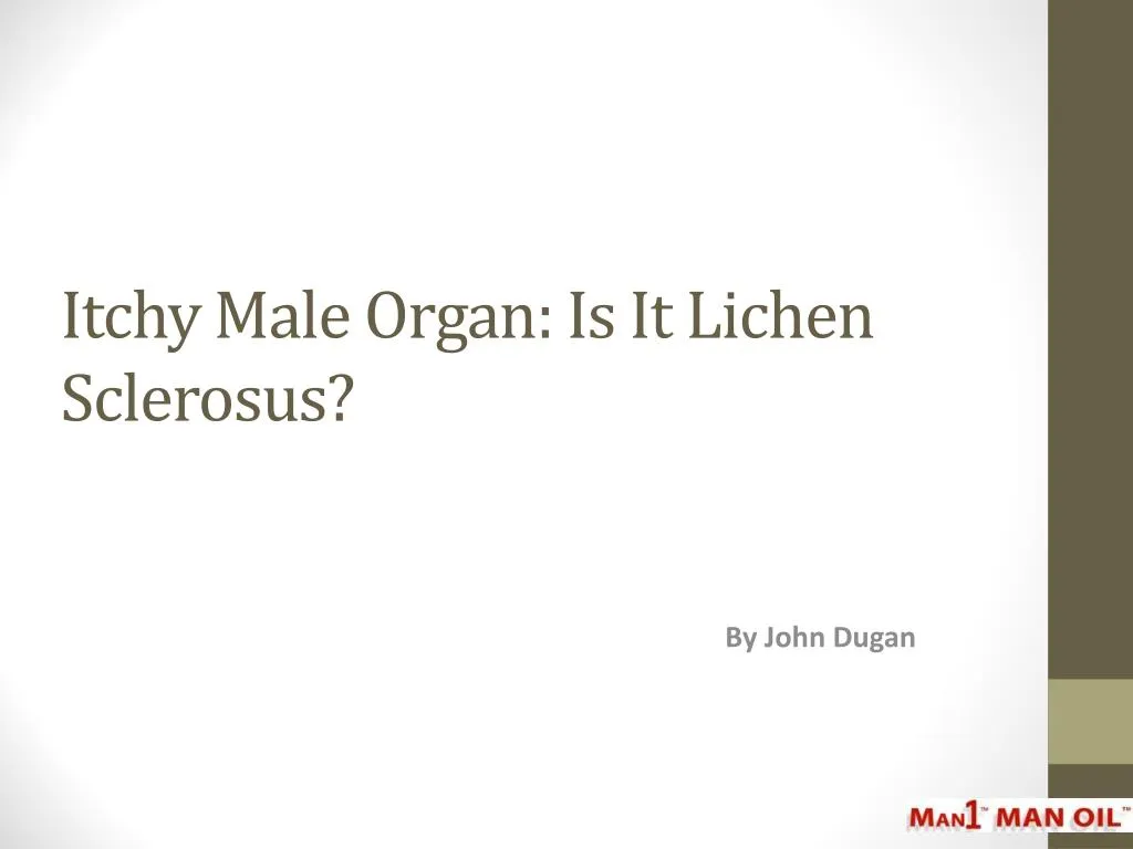 itchy male organ is it lichen sclerosus n.