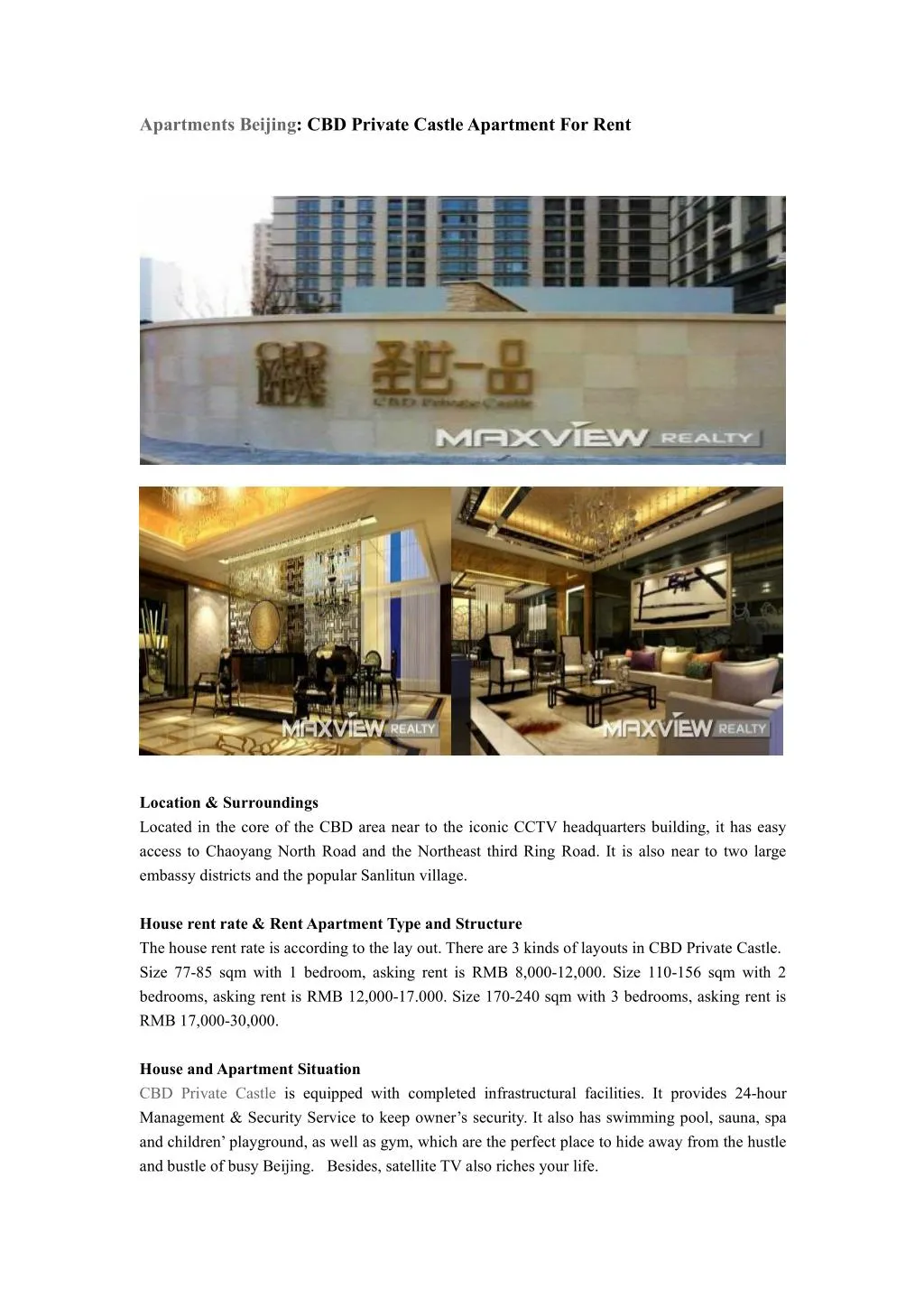 PPT Beijing Apartment For Rent PowerPoint Presentation, free download