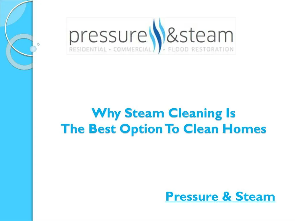 why steam cleaning is the best option to clean homes n.