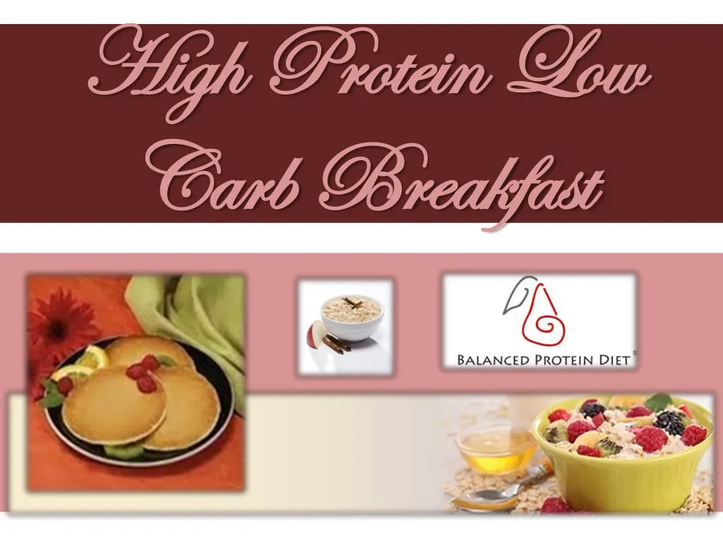 high protein low carb breakfast n.