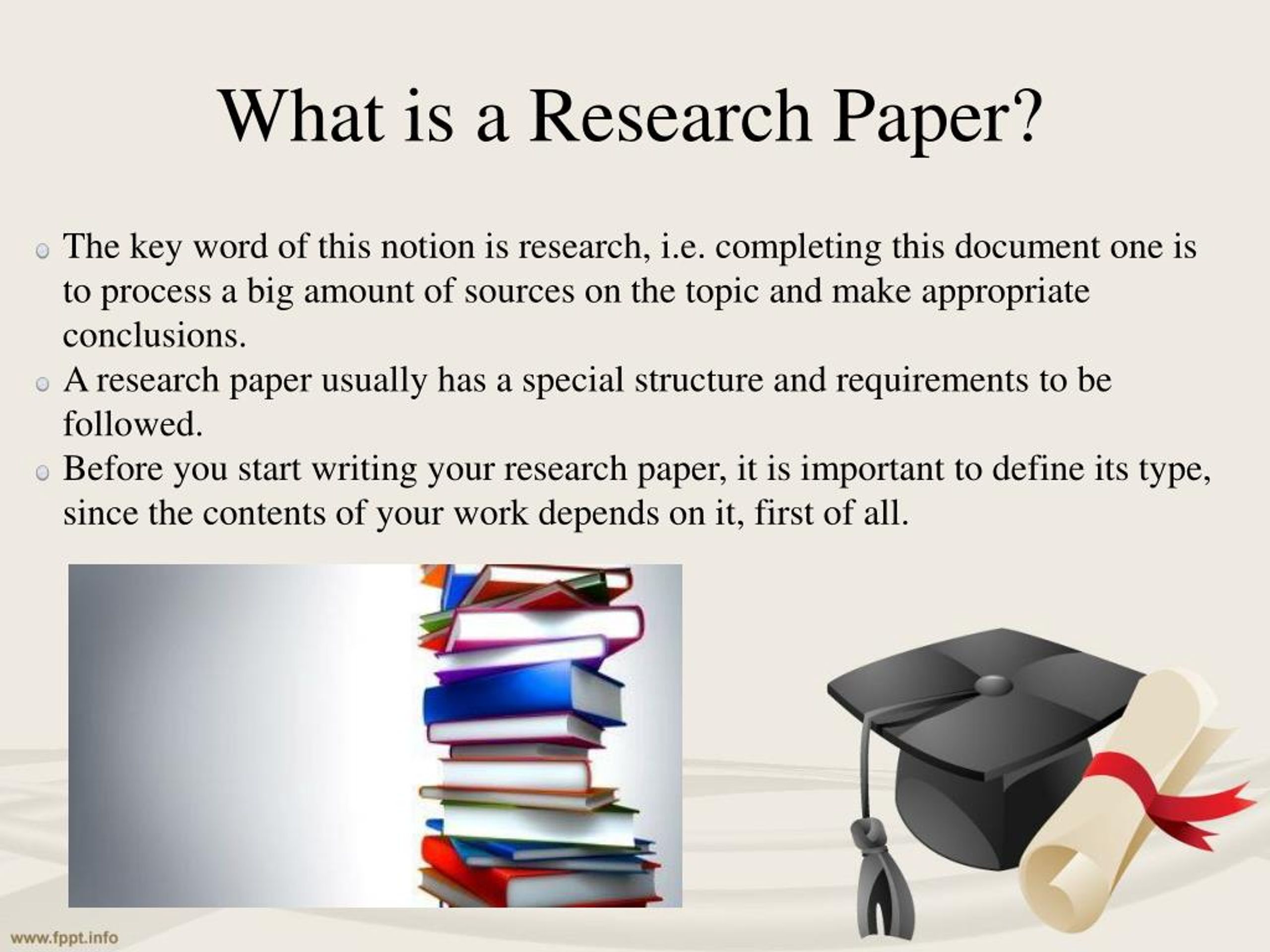best definition of research paper