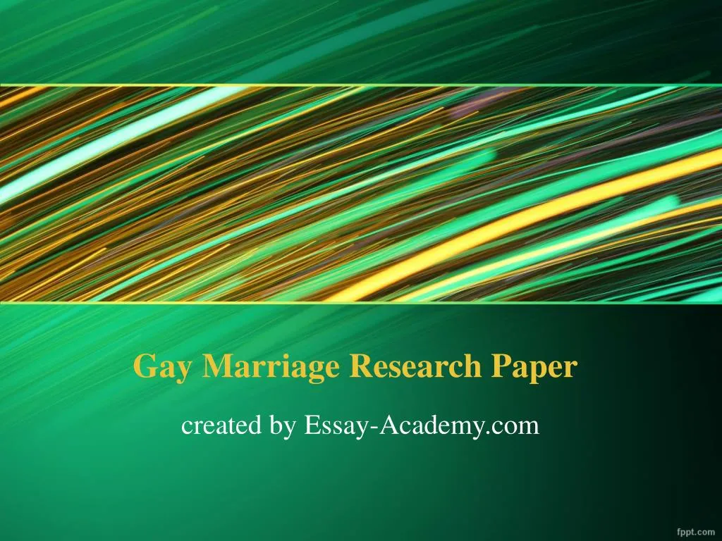 research paper on gay rights