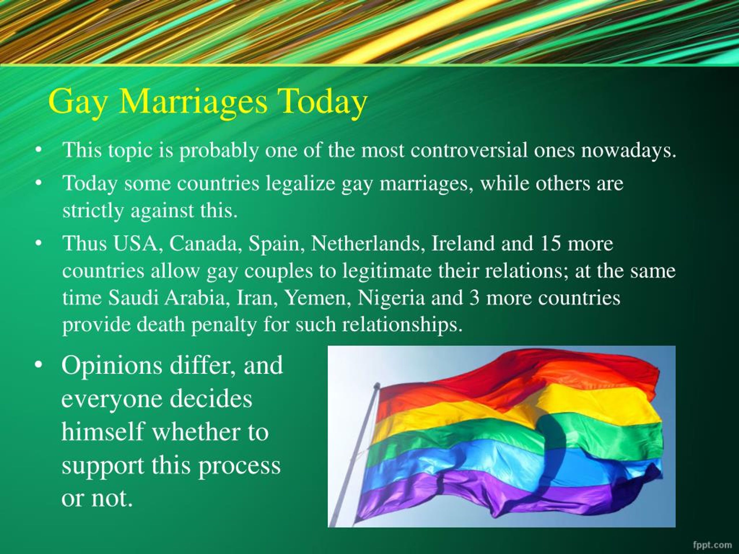 gay marriages essay