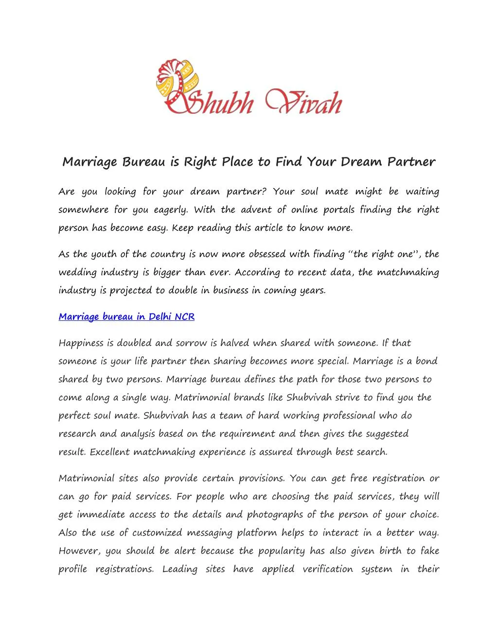 Matchmaking Delhi