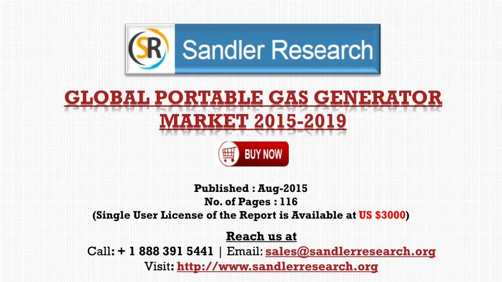 global portable gas generator market 2015 2019 n.