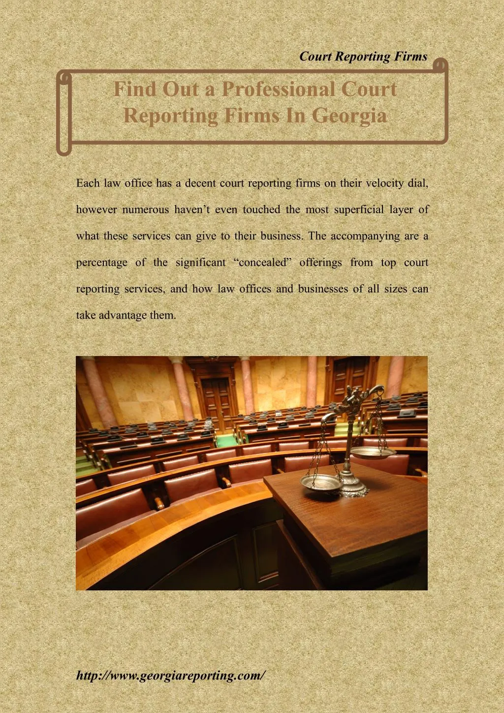 PPT Find Out a Professional Court Reporting Firms In Georgia