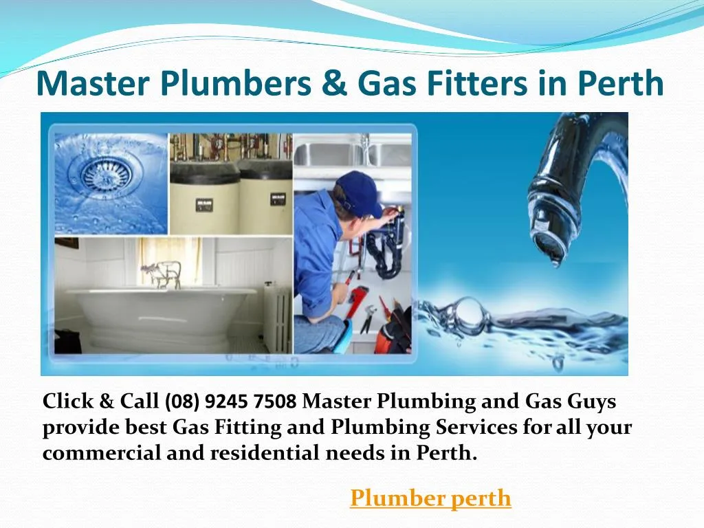 master plumbers gas fitters in perth n.