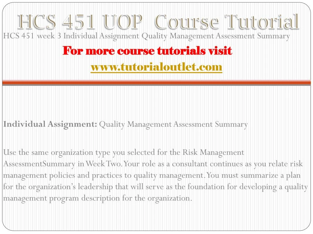 hcs451 risk and quality management hcs451 risk and quality management