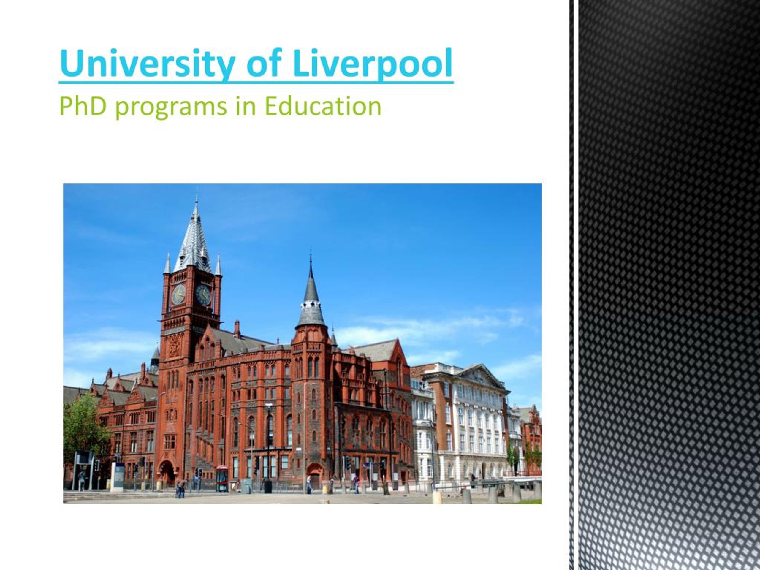 university of liverpool phd programmes
