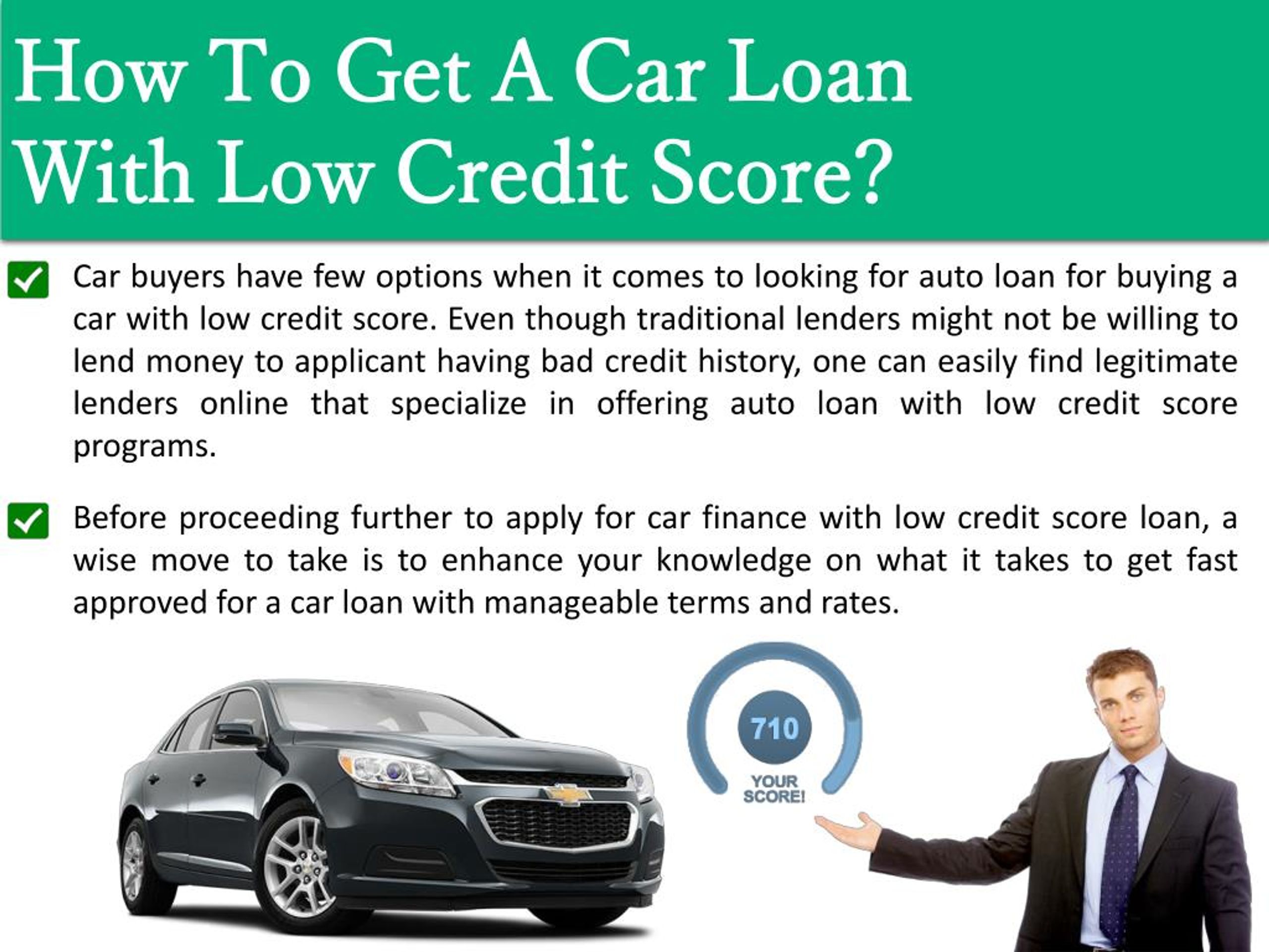 Can I Get A Car Loan With Low Credit Score