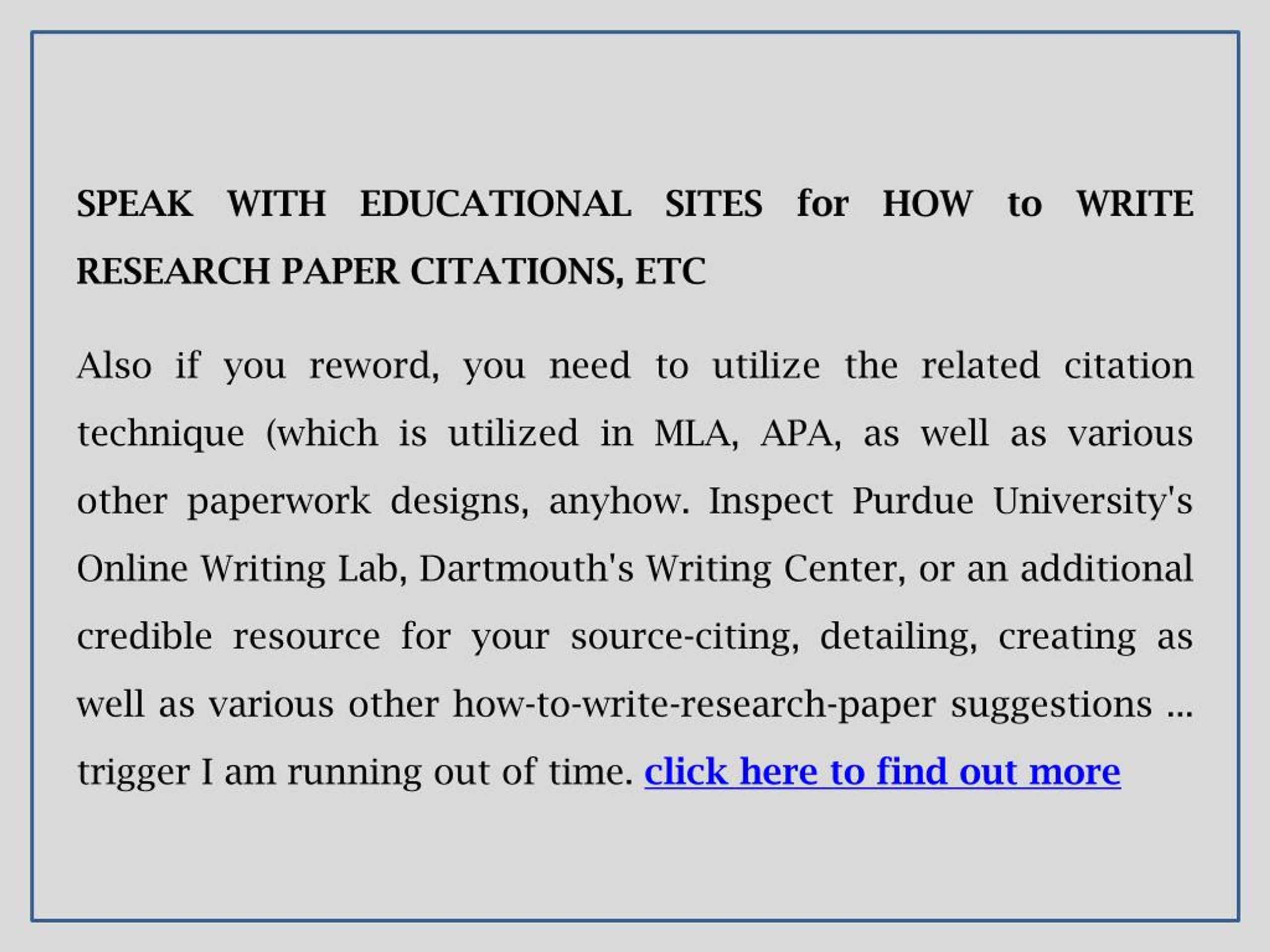 use etc in research paper