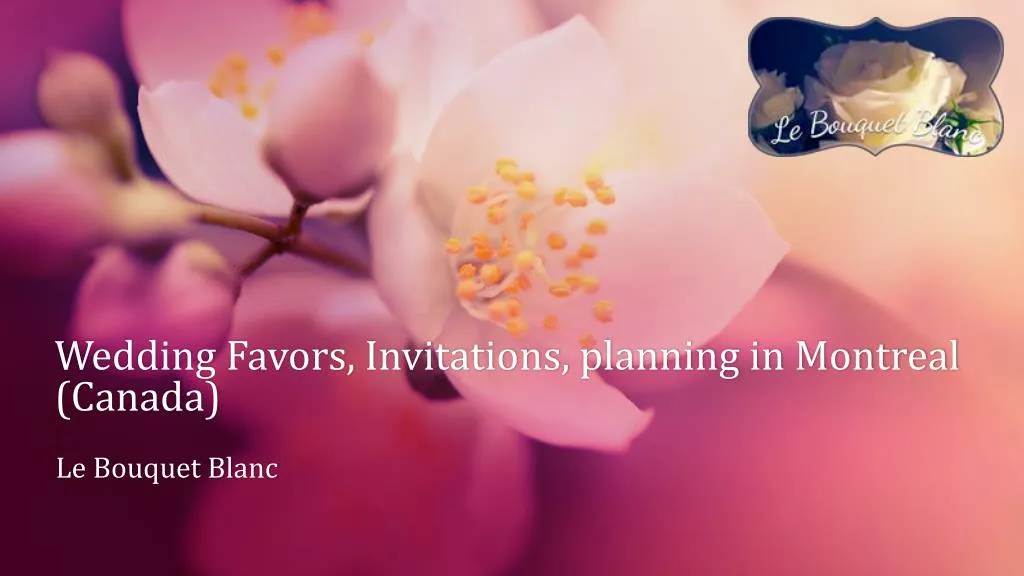 wedding favors invitations planning in montreal canada n.