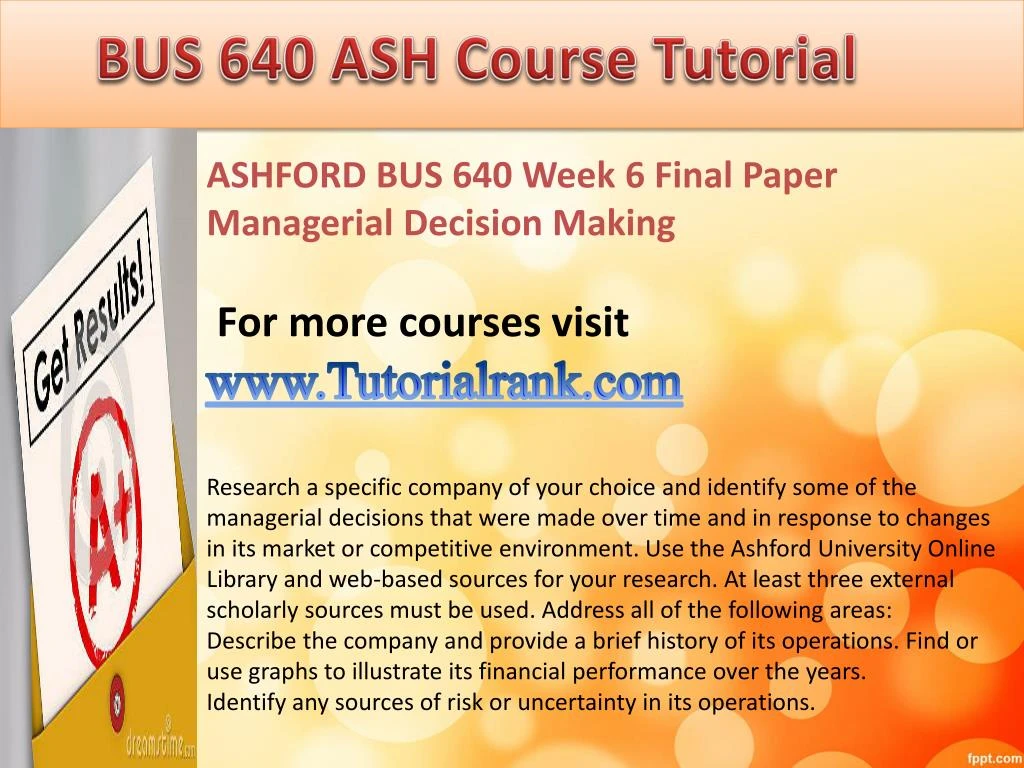 bus 600 week 6 final paper ashford university Analyze how e-learning readiness has affected your success at ashford university bus 600 week 6 final paper e-learning for training and potential barriers. bus 600 week 6 final paper ashford university Analyze how e-learning readiness has affected your success at ashford university bus 600 week 6 final paper e-learning for training and potential barriers.