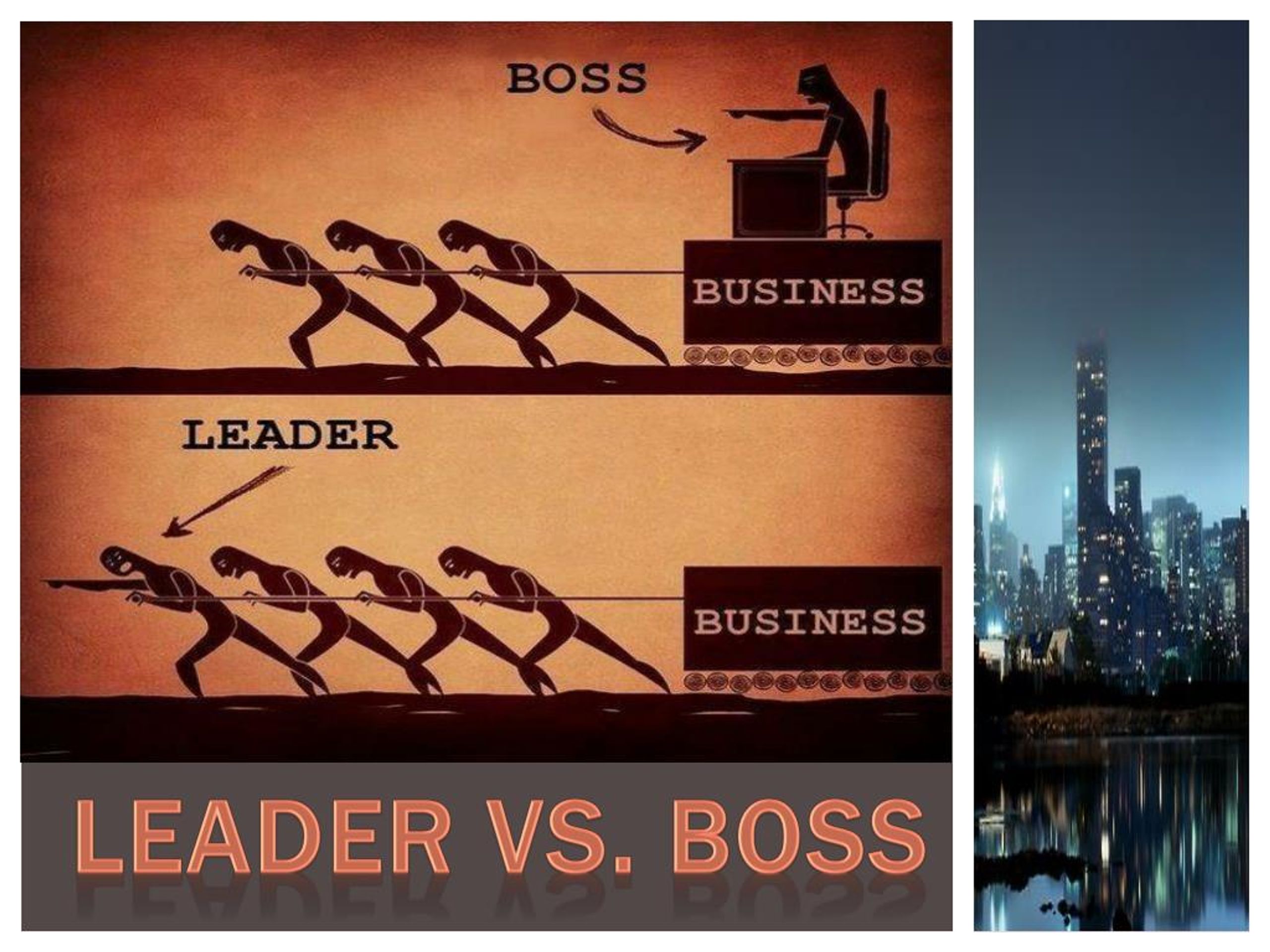 leader vs boss essay
