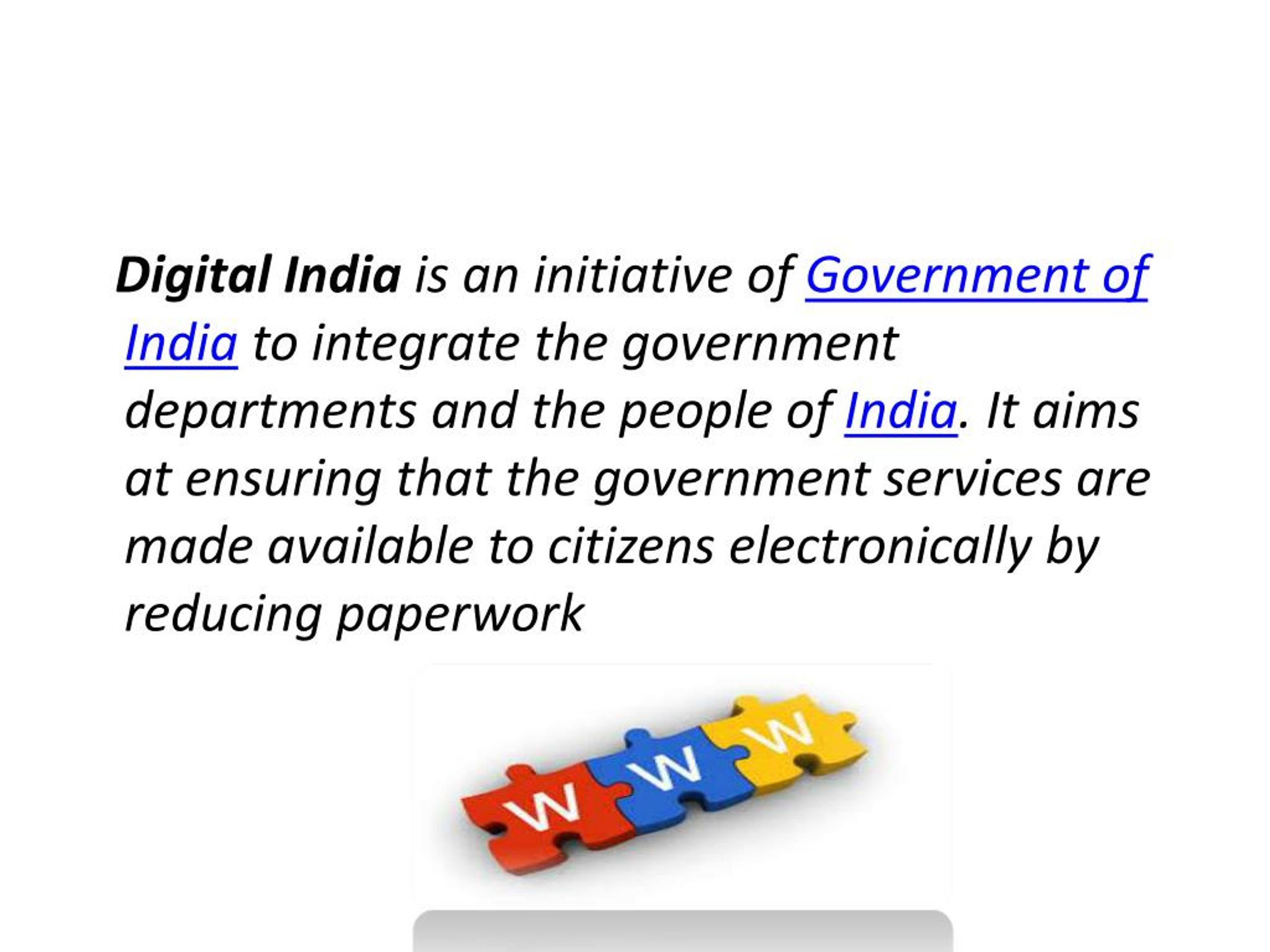 powerpoint presentation on digital india