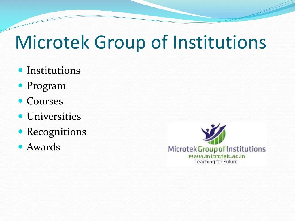 PPT - Microtek College of Management & Technology PowerPoint ...