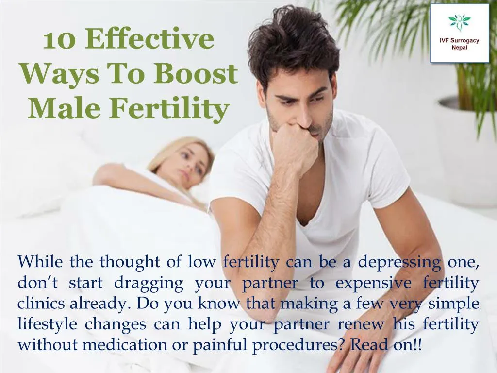 Ppt 10 Effective Ways To Boost Male Fertility Powerpoint Presentation Id7199645 