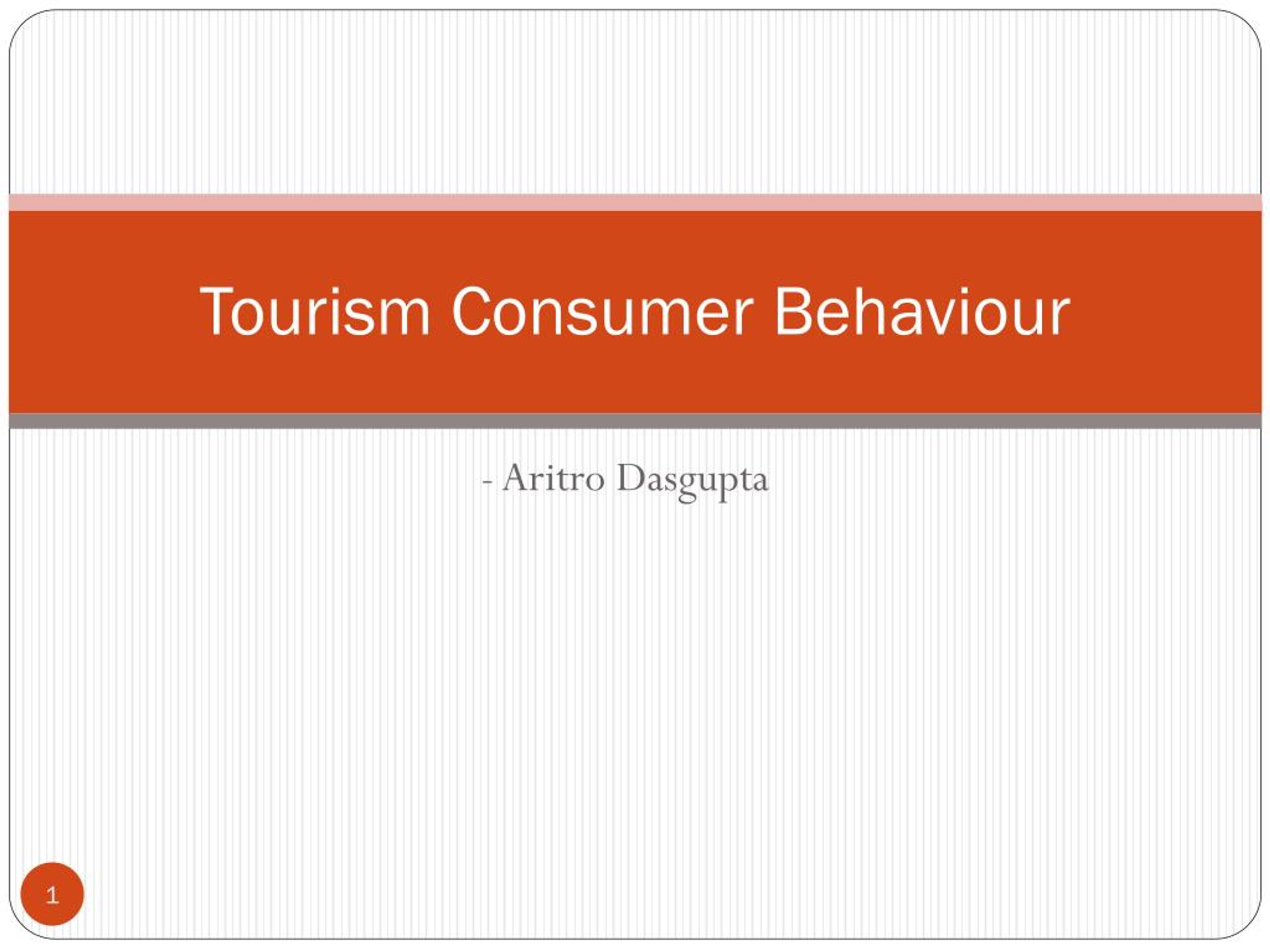 tourist consumer behaviour