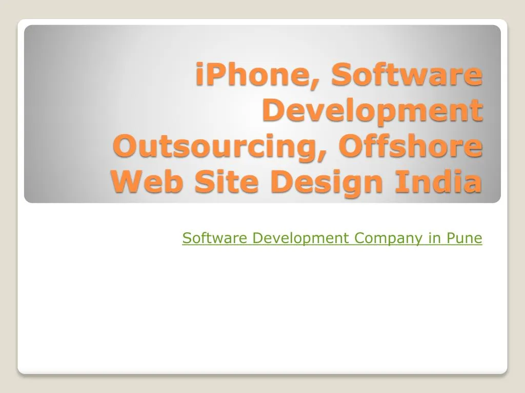 iphone software development outsourcing offshore web site design india n.