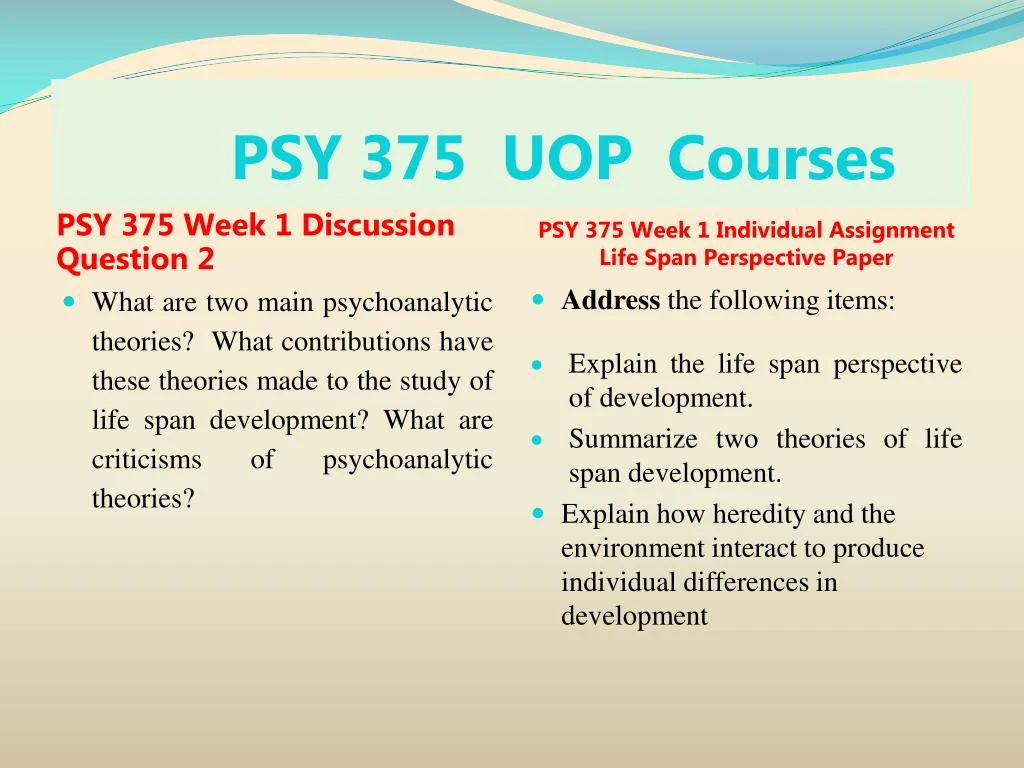 lifespan perspectives paper lifespan perspectives paper