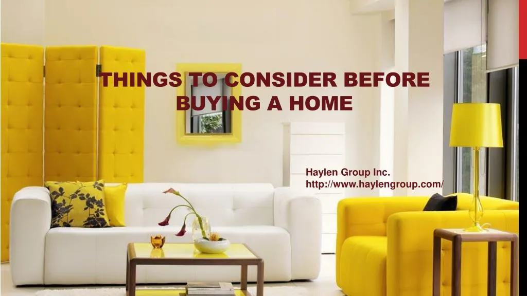 things to consider before buying a home n.