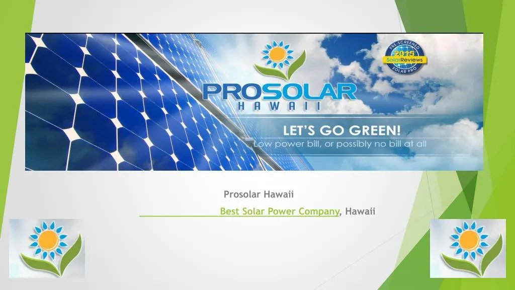 prosolar hawaii best solar power company hawaii n.