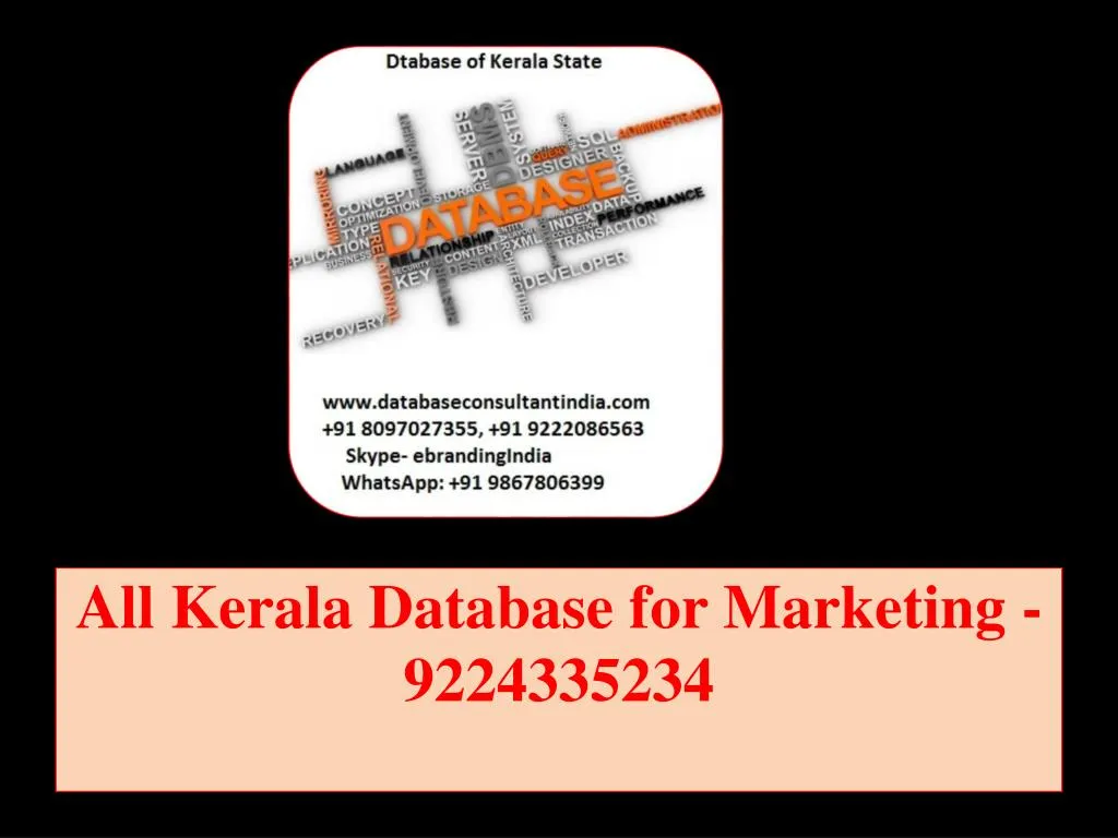 PPT - All Kerala Database For Marketing -9224335234 PowerPoint ...