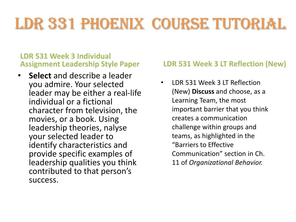 ldr 531 leadership style ldr 531 leadership style