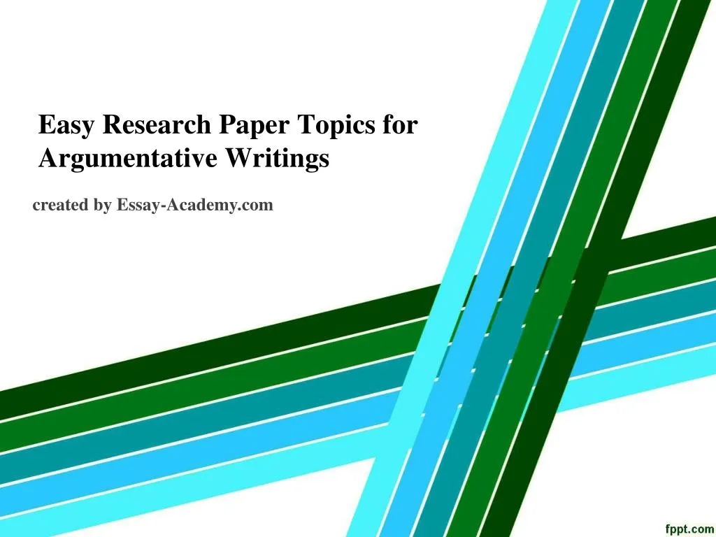 Easy research essay topics