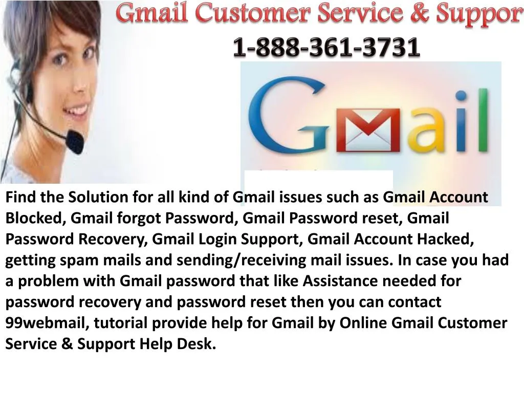 Ppt Gmail Customer Service Phone Number Powerpoint Presentation