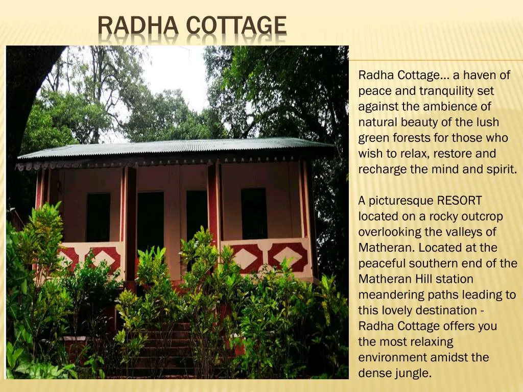 Ppt Radha Cottage Powerpoint Presentation Free Download Id