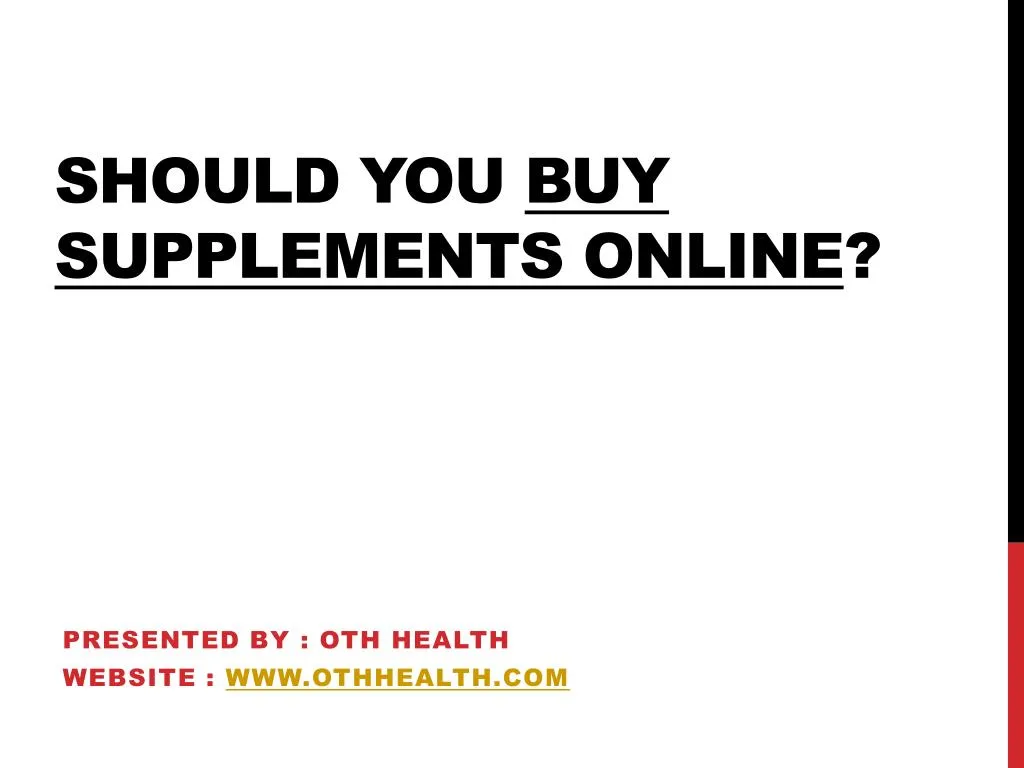 should you buy supplements online n.